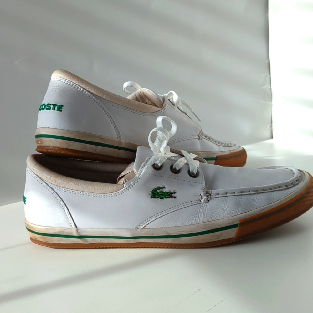 Lacoste Shakespeare  loafers/deck/boat shoes. Men size 12. Leather